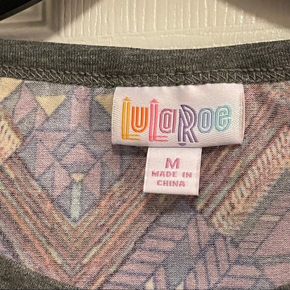 LulaRoe Girls Julie tribal print dress size medium - Picture 3 of 6